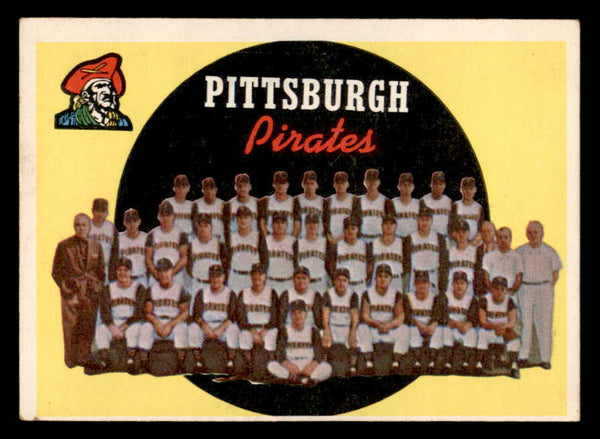 1959 Topps Baseball #528 Pittsburgh Pirates Team EX 550343