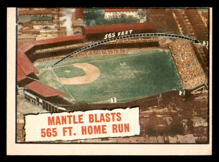 1961 Topps Baseball #406 Mickey Mantle Ia Yankees VG-EX 550351