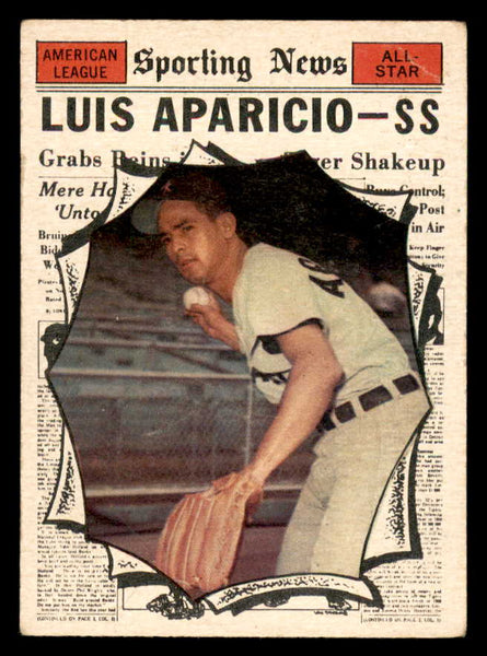 1961 Topps Baseball #574 Luis Aparicio A.S. White Sox VG-EX 550353