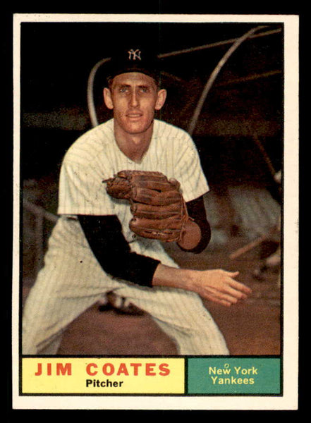 1961 Topps Baseball #531 Jim Coates Yankees EX-MT 550452