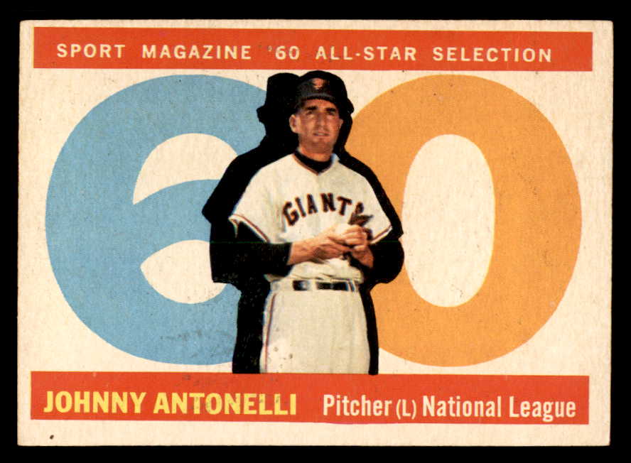 1960 Topps Baseball #572 Johnny Antonelli A.S. Giants EX-MT 550489