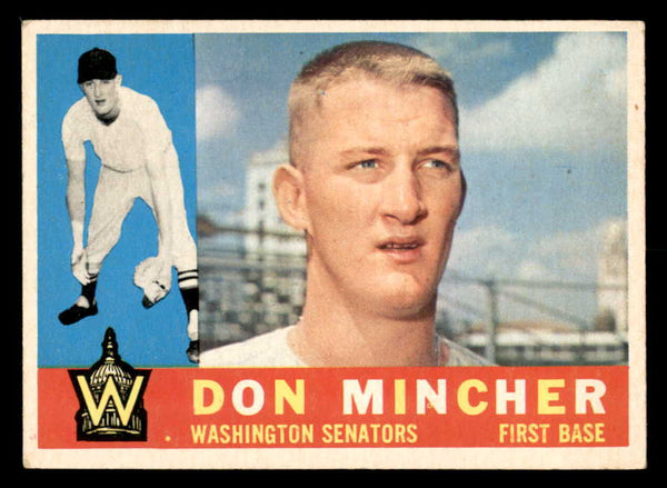 1960 Topps Baseball #548 Don Mincher Senators VG-EX 550517