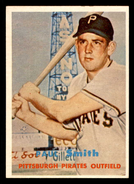 1957 Topps Baseball #345 Paul Smith Pirates EX-MT 550578