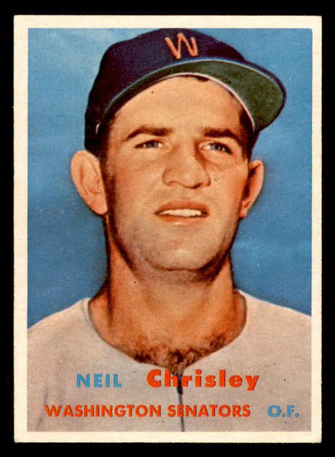 1957 Topps Baseball #320 Neil Chrisley Senators EX-MT 550590