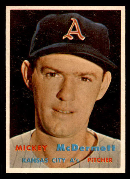 1957 Topps Baseball #318 Mickey McDermott A's EX-MT 550592