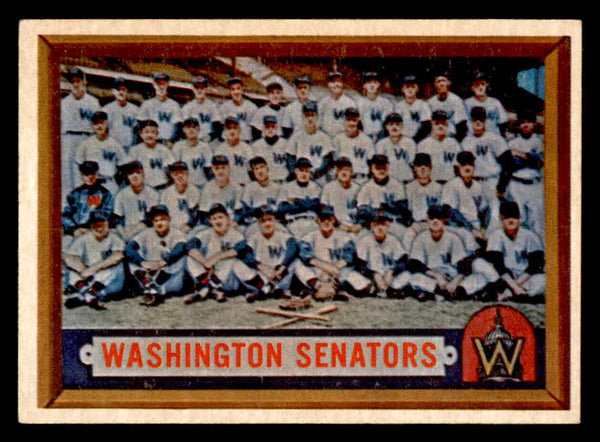 1957 Topps Baseball #270 Washington Senators Team EX-MT 550612