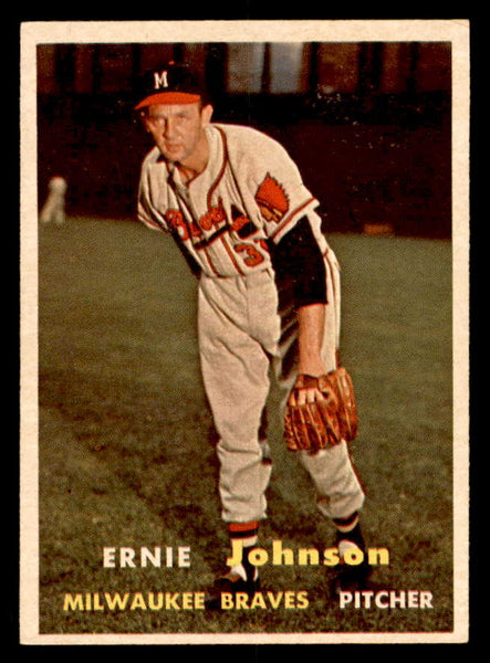 1957 Topps Baseball #333 Ernie Johnson Braves EX-MT 550615