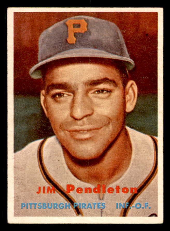 1957 Topps Baseball #327 Jim Pendleton Pirates EX+/EX-MT 550620