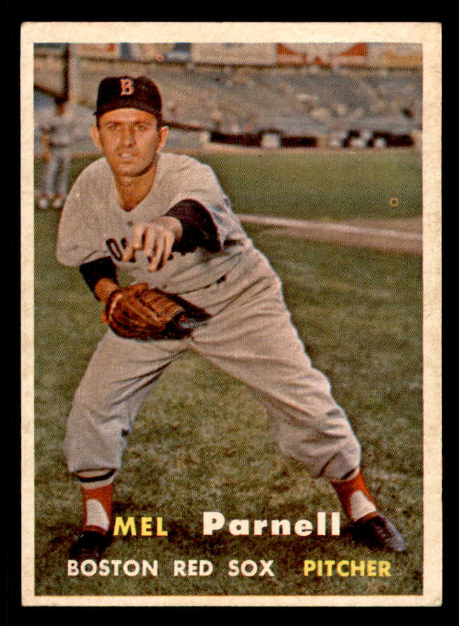 1957 Topps Baseball #313 Mel Parnell Red Sox EX+/EX-MT 550626
