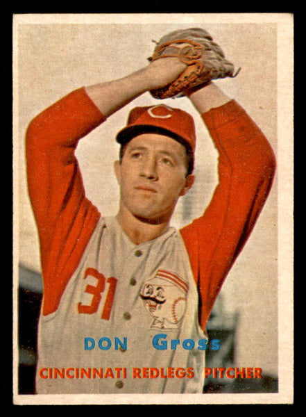 1957 Topps Baseball #341 Don Gross Reds EX+/EX-MT 550627
