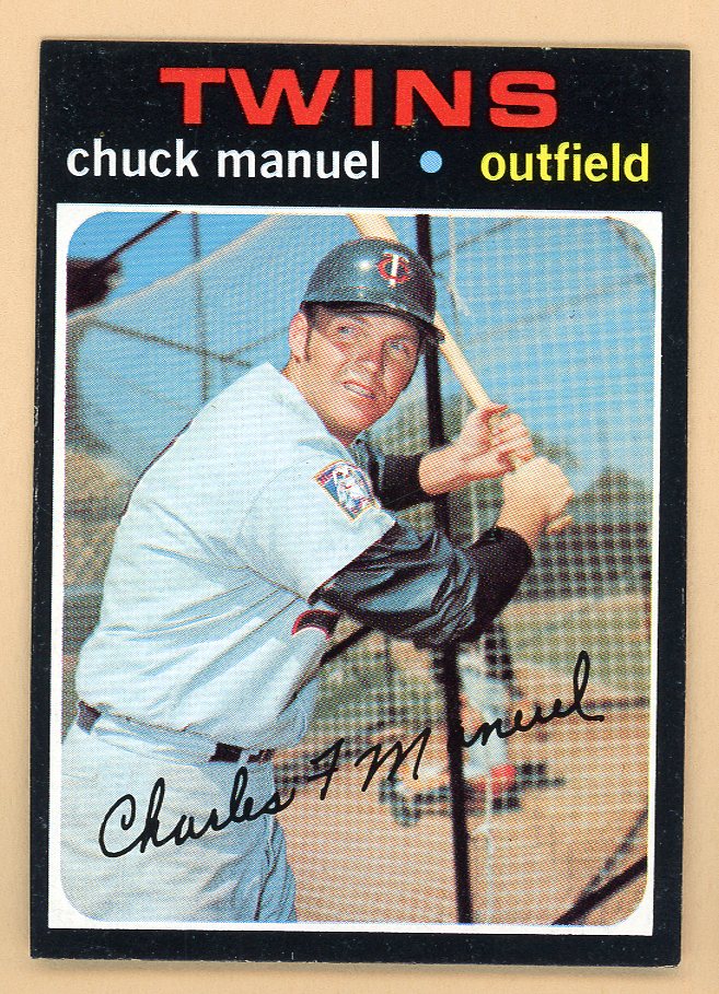 1971 Topps Baseball #744 Chuck Manuel Twins NR-MT 550732