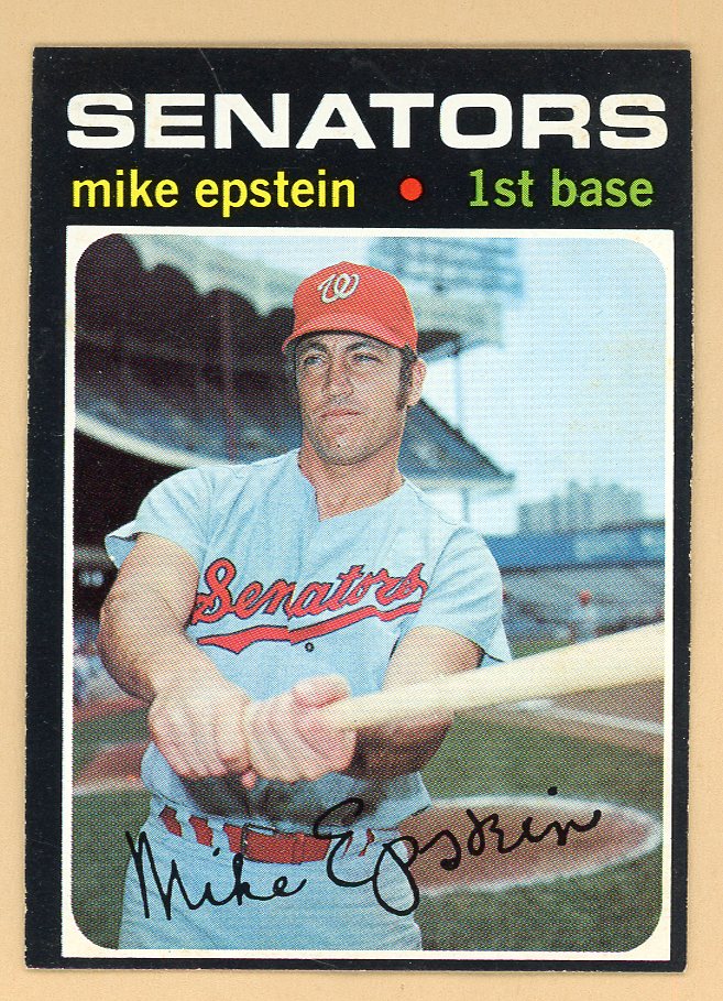 1971 Topps Baseball #655 Mike Epstein Senators NR-MT 550735