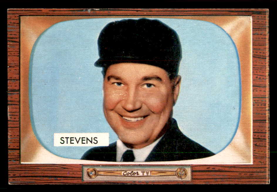1955 Bowman Baseball #258 John Stevens Umpire EX 550804