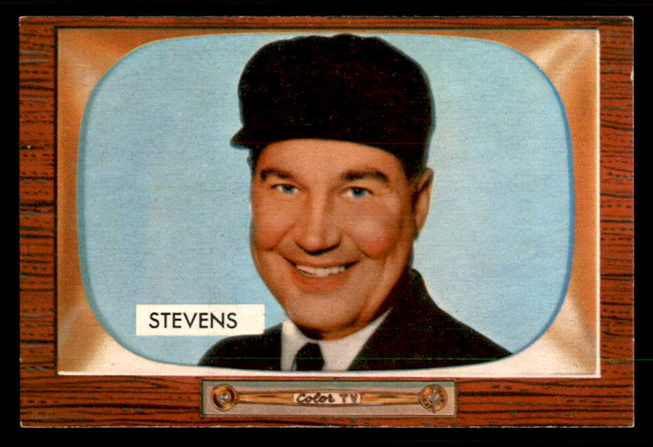 1955 Bowman Baseball #258 John Stevens Umpire EX 550805