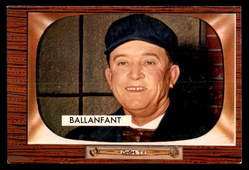 1955 Bowman Baseball #295 E. Lee Ballanfant Umpire EX 550817
