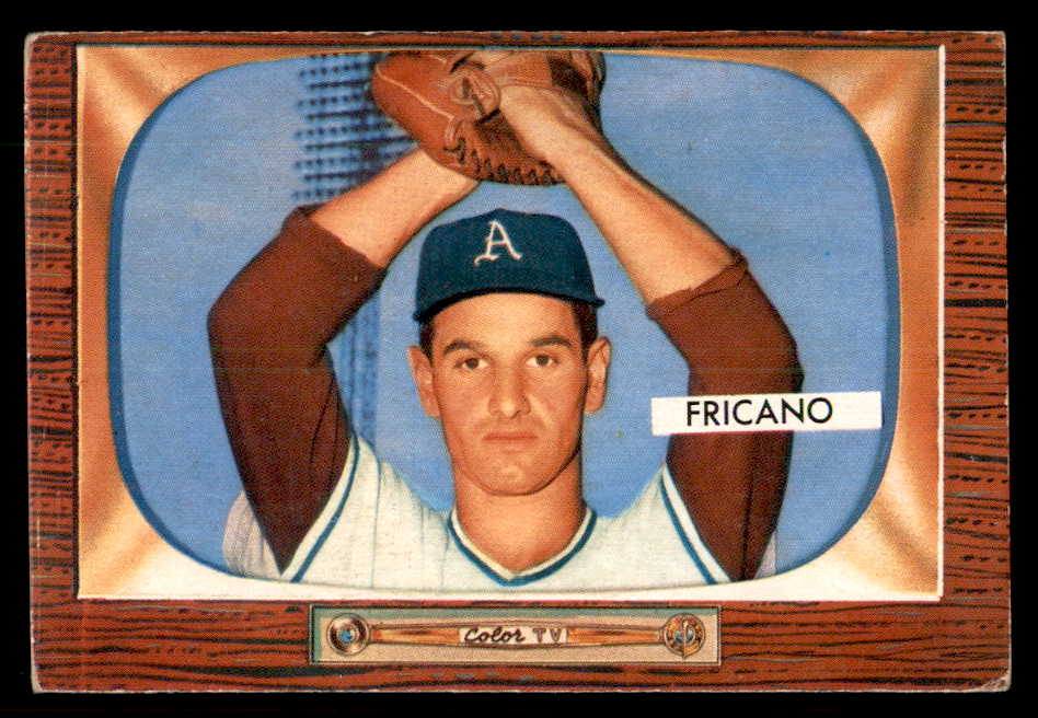 1955 Bowman Baseball #316 Marion Fricano A's VG-EX 550858