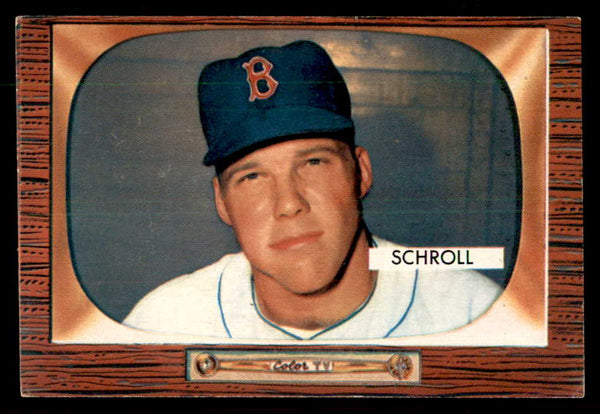 1955 Bowman Baseball #319 Al Schroll Red Sox VG-EX 550860