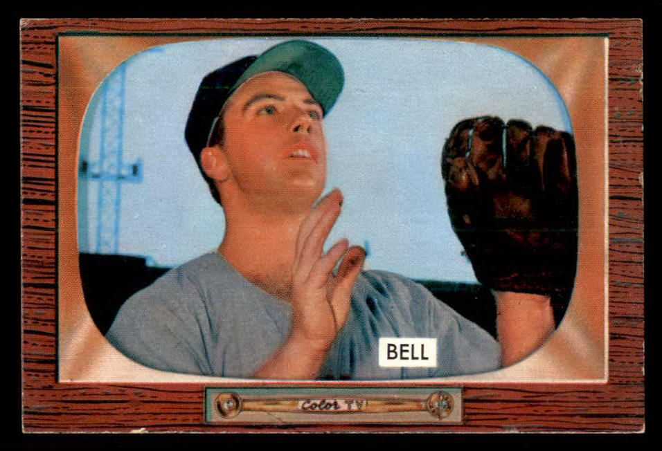 1955 Bowman Baseball #243 Gus Bell Reds VG-EX 550863