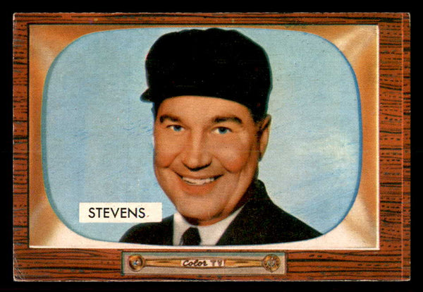 1955 Bowman Baseball #258 John Stevens Umpire VG-EX 550870