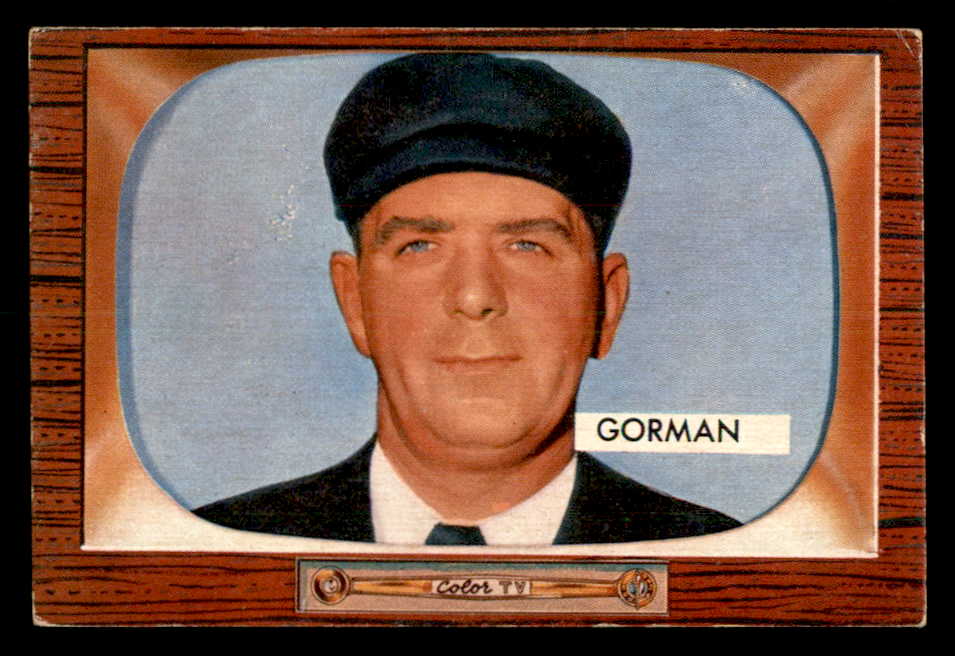 1955 Bowman Baseball #293 Thomas Gorman Umpire VG-EX 550884
