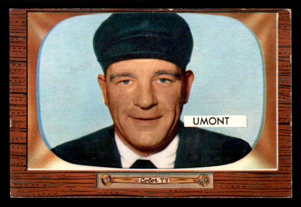 1955 Bowman Baseball #305 Frank Umont Umpire VG-EX 550887