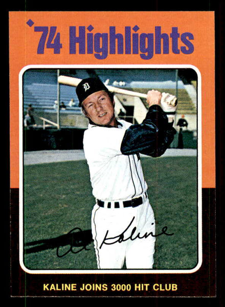 1975 Topps Mini Baseball #004 Al Kaline HL Tigers EX-MT 550921