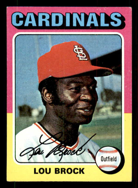 1975 Topps Mini Baseball #540 Lou Brock Cardinals EX 550925