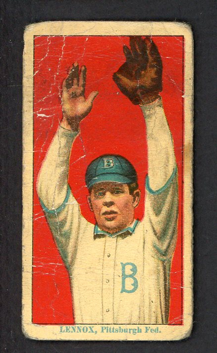 1914 T213-2 Coupon Ed Lennox Pittsburgh Fed Low Grade 551013