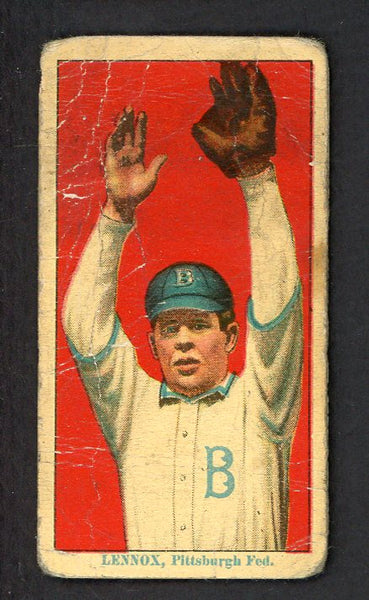 1914 T213-2 Coupon Ed Lennox Pittsburgh Fed Low Grade 551013