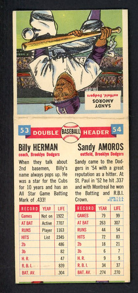 1955 Topps Baseball Double Headers #053/54 Herman Amoros EX-MT 551076