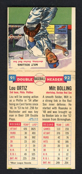 1955 Topps Baseball Double Headers #091/92 Ortiz Bolling EX-MT 551086
