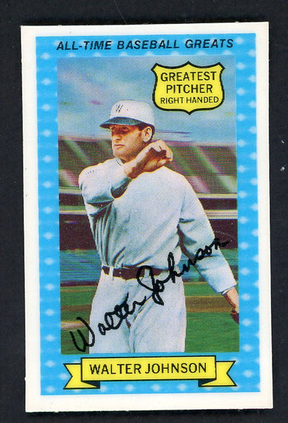 1972 Kelloggs Baseball ATG #001 Walter Johnson Senators EX-MT 551102