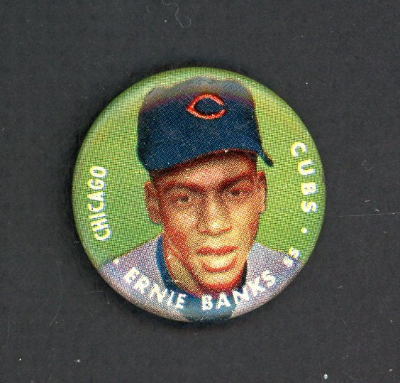1956 Topps Baseball Pins Ernie Banks Cubs EX-MT 551193