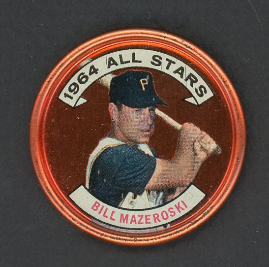 1964 Topps Baseball Coins #143 Bill Mazeroski A.S. Pirates EX 551212