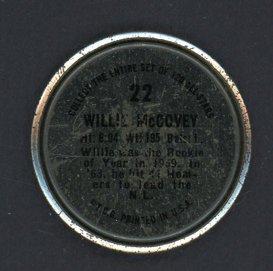 1964 Topps Baseball Coins #022 Willie McCovey Giants VG-EX 551217