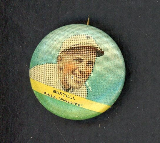 1932 PR3 Orbit Gum Pins Dick Bartell Phillies EX-MT 551261