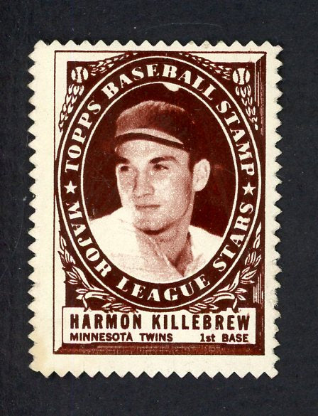 1961 Topps Baseball Stamps Harmon Killebrew Twins VG-EX 551273
