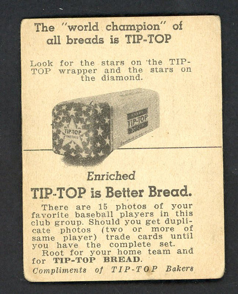 1947 Tip Top Mickey Livingston Cubs VG/VG-EX 551298