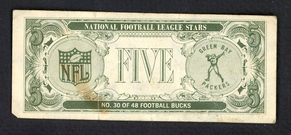 1962 Topps Football Bucks #030 Jim Taylor Packers VG 551364