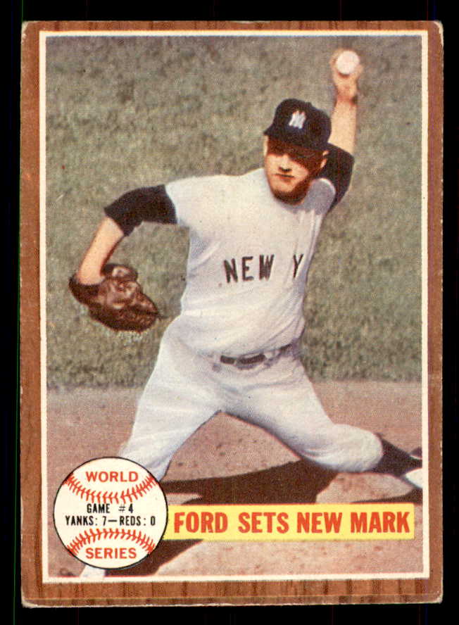 1962 Topps Baseball #235 World Series Game 4 Whitey Ford VG-EX 551400