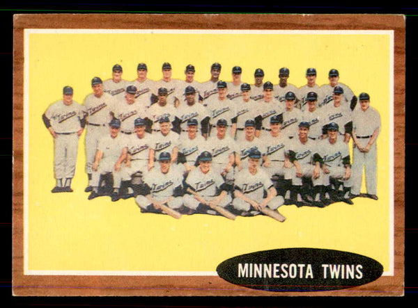 1962 Topps Baseball #584 Minnesota Twins Team EX-MT 551404