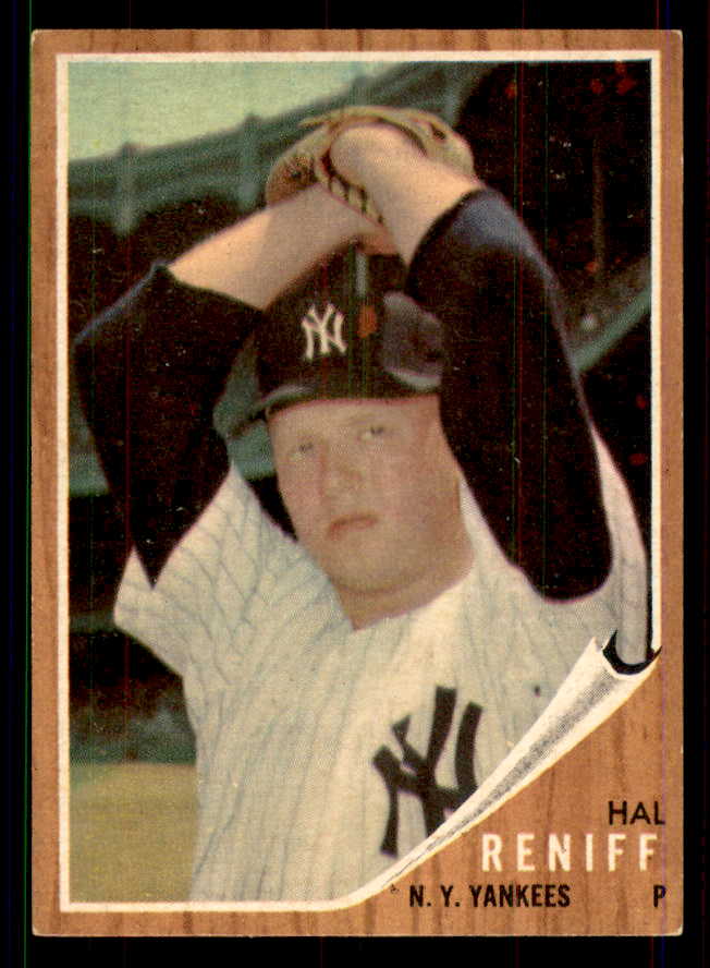 1962 Topps Baseball #139 Hal Reniff Yankees EX-MT Variation 551407