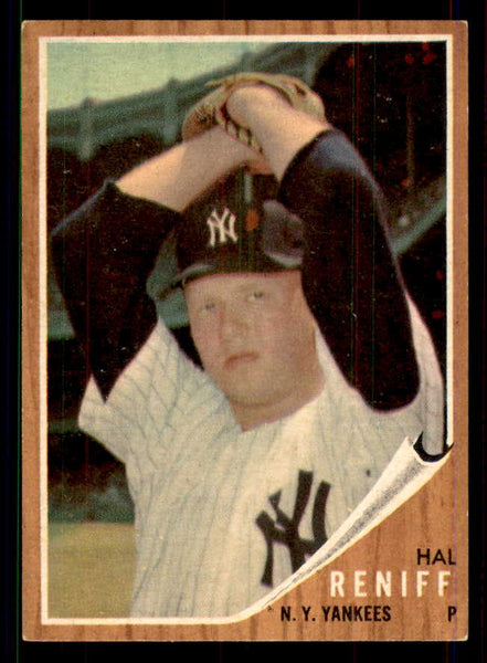 1962 Topps Baseball #139 Hal Reniff Yankees EX-MT Variation 551407
