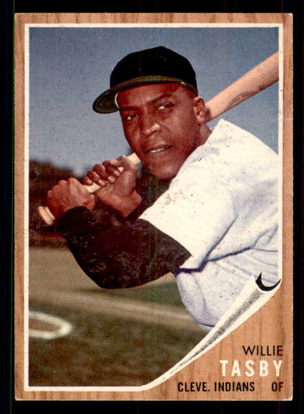 1962 Topps Baseball #462 Willie Tasby Indians EX-MT Variation 551408