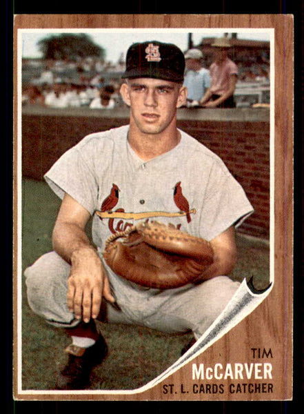 1962 Topps Baseball #167 Tim McCarver Cardinals EX 551431