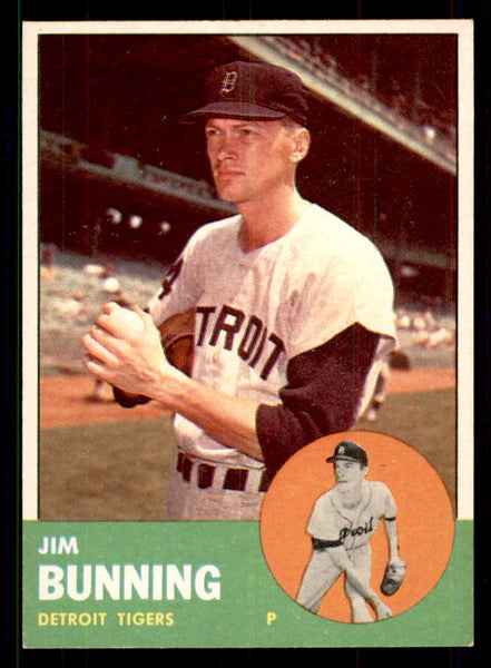 1963 Topps Baseball #365 Jim Bunning Tigers VG-EX 551449