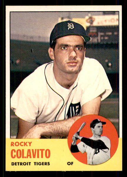 1963 Topps Baseball #240 Rocky Colavito Tigers EX-MT 551453