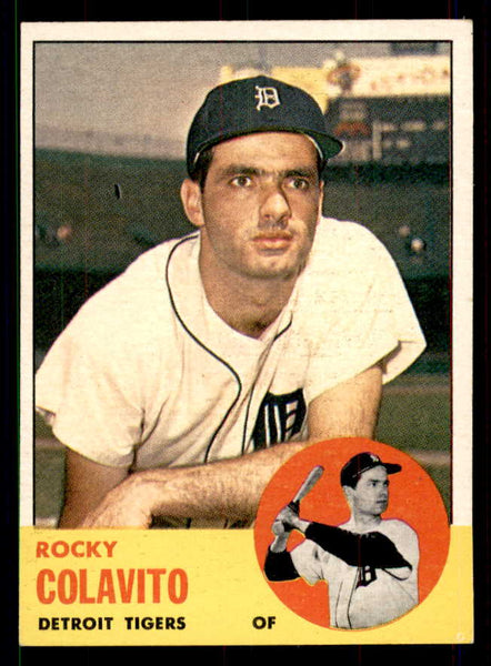 1963 Topps Baseball #240 Rocky Colavito Tigers EX-MT 551454