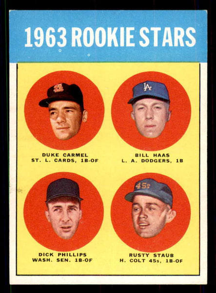 1963 Topps Baseball #544 Rusty Staub Colt .45s EX+/EX-MT 551458