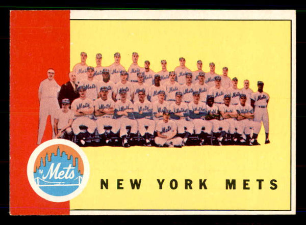 1963 Topps Baseball #473 New York Mets Team NR-MT 551479